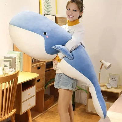 Peluche animal en forme de baleine