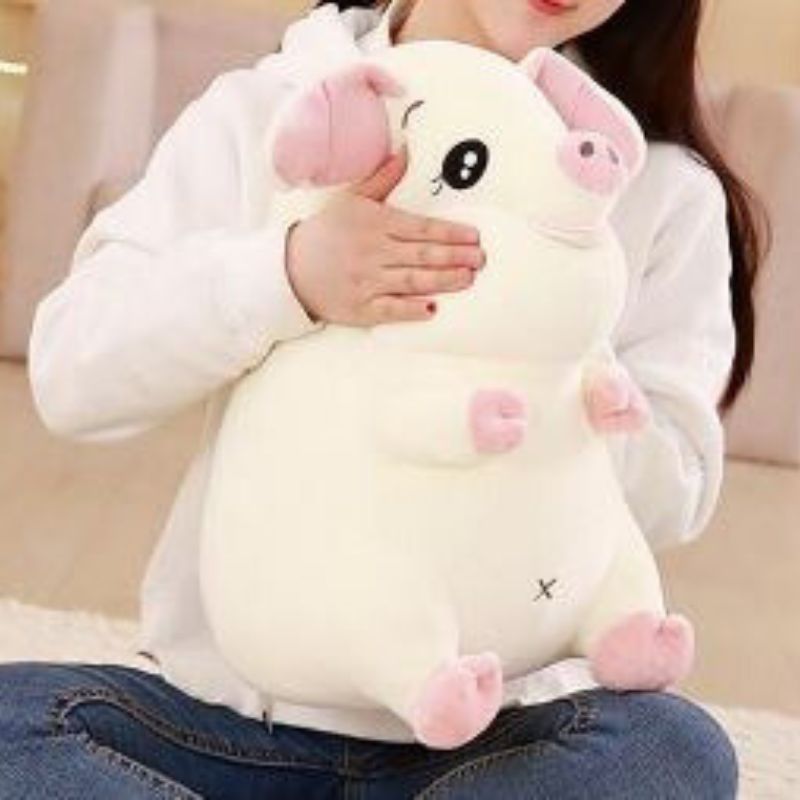 Grosse peluche cochon mignon et attachant