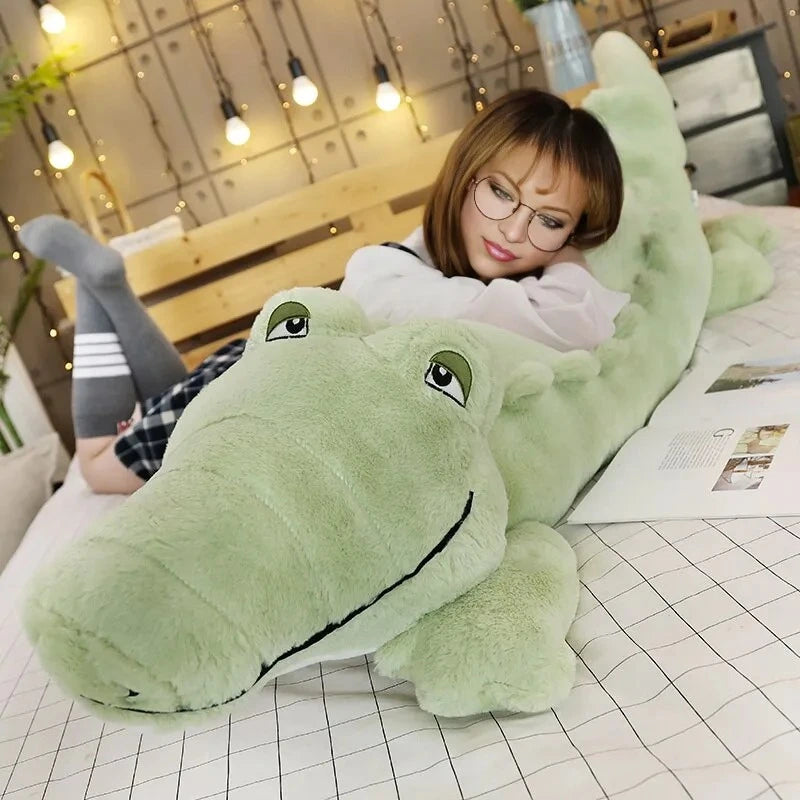 Crocodile peluche en doudou 120 cm