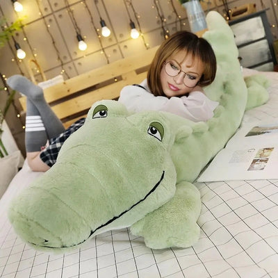 Crocodile peluche en doudou 120 cm