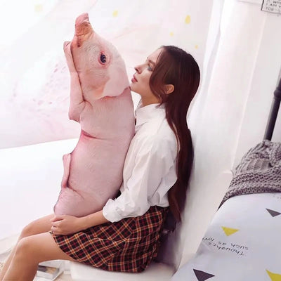 Peluche sanglier géant en forme de coussin