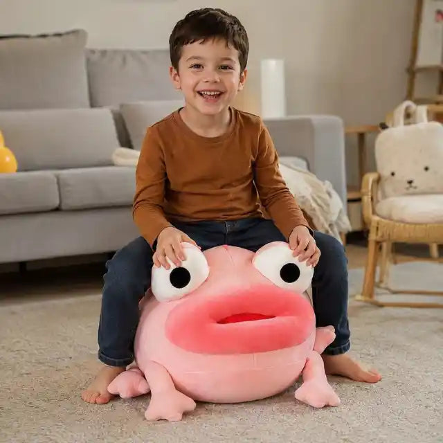 Grenouille en peluche douce et confortable