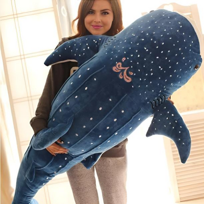Jouet baleine bleue en peluche géante originale