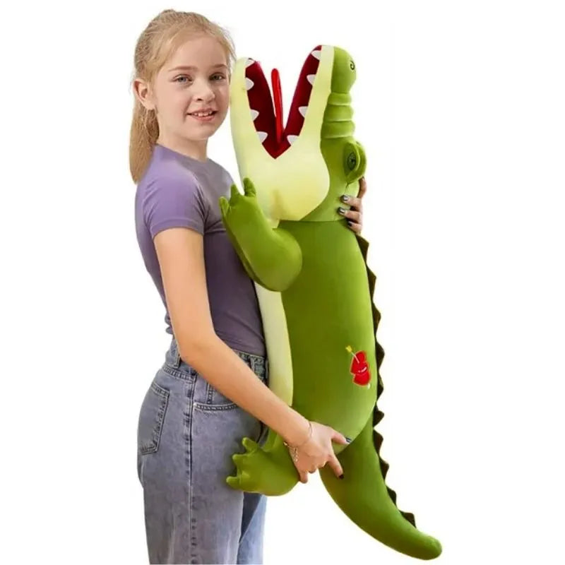 Peluche alligator hyper réaliste