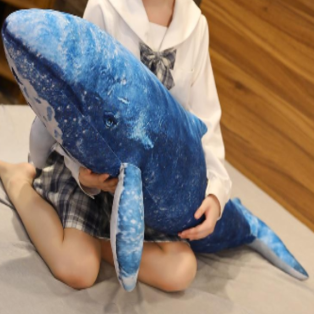 Peluche geante licorne baleine