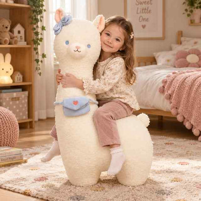 Peluche géante lama câlin