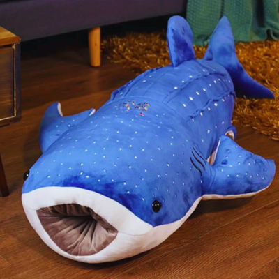 Jouet baleine bleue en peluche géante originale