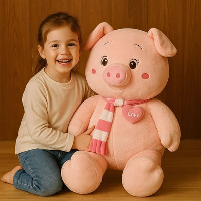 Porcelet géant en nounours trop mignon