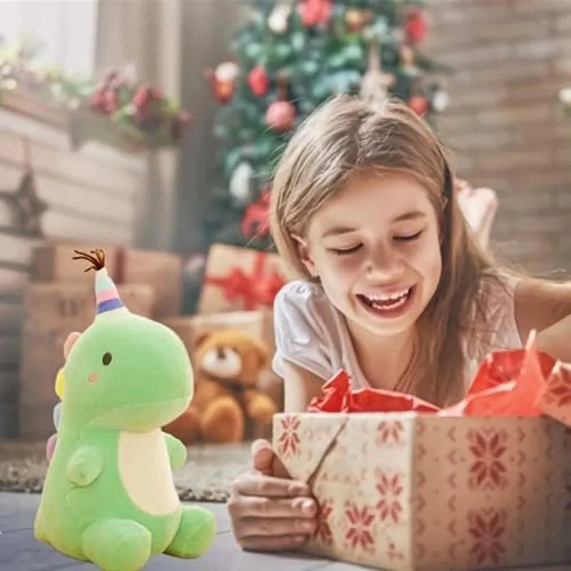 Mignon doudou dinosaure vert