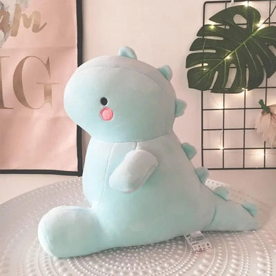Enorme doudou bébé dinosaure aux joues roses