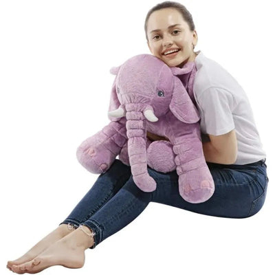 Peluche éléphant géant assis qui veillera sur vos enfants