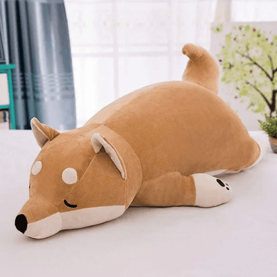Peluche chien géant Shiba