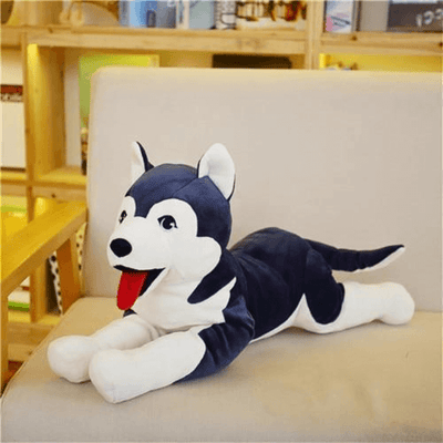 Chien en peluche loup fidèle