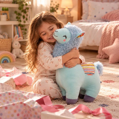 Peluche géante lama 100% coton