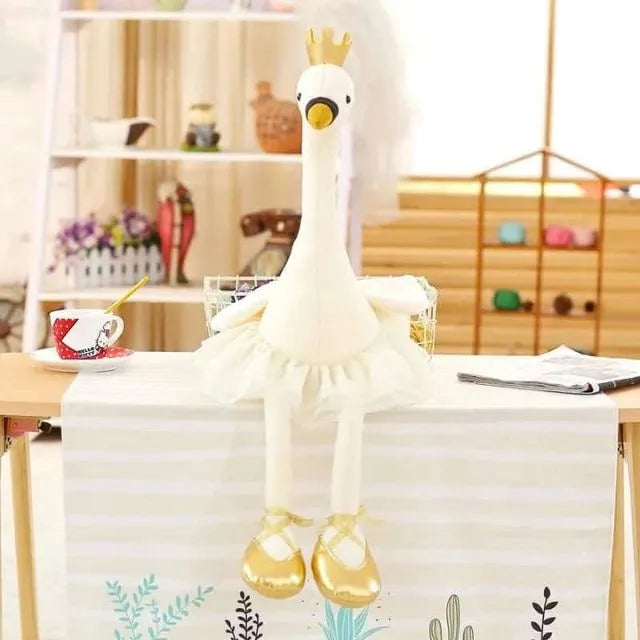 Princesse flamant rose en peluche pour décoration