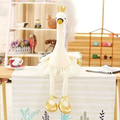 Princesse flamant rose en peluche pour décoration