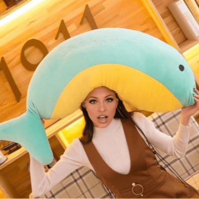 Peluche géante flow baleine
