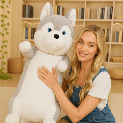 Peluche chien animé domestique et câlin