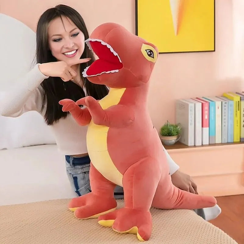 Grosse peluche jouet dinosaure douce et adorable