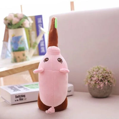 Petit doudou cochon rose aux grands yeux