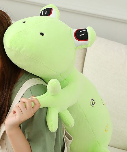 Peluche géante reptile aux gros yeux