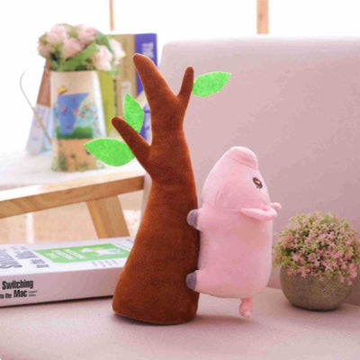 Petit doudou cochon rose aux grands yeux