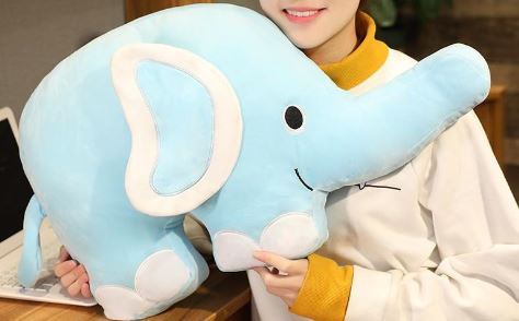 Grosse peluche éléphant toute douce à câliner