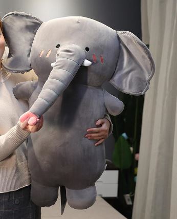Grande peluche doudou éléphant gris xxl