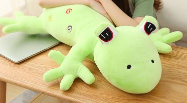 Peluche géante reptile aux gros yeux
