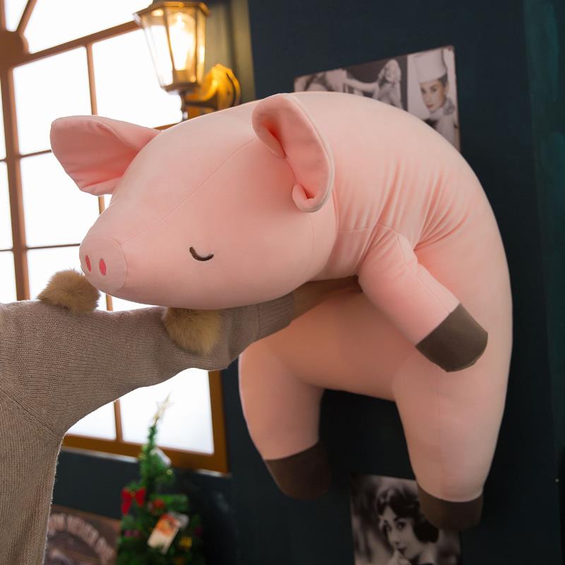 Peluche géante cochon ultra moelleuse