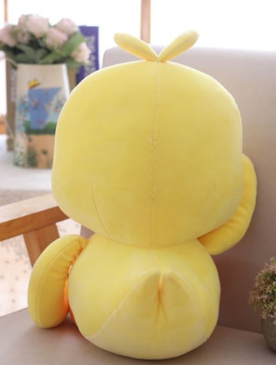 Peluche canard jaune XXL garde à vous