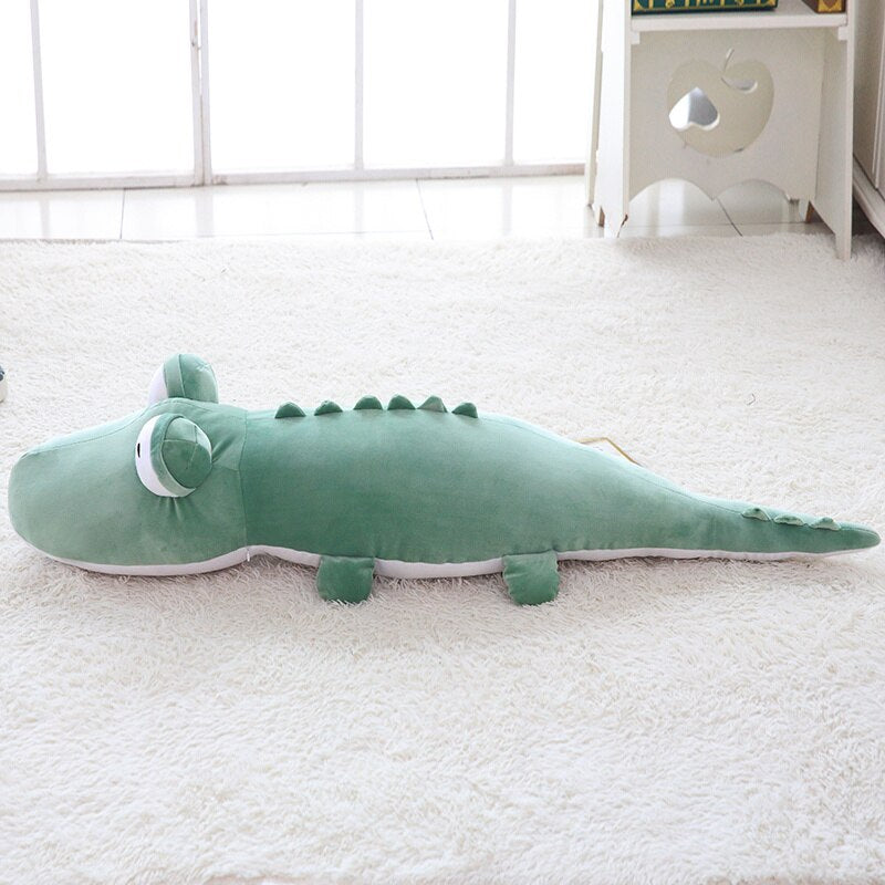 corcodile en peluche sauvage mais confortable