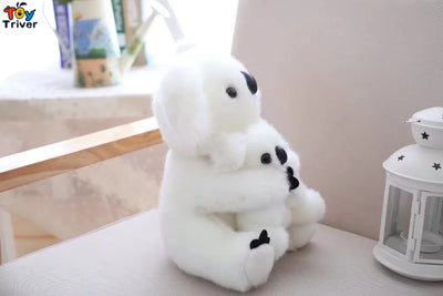 Jouet bébé Koala et sa maman blanc