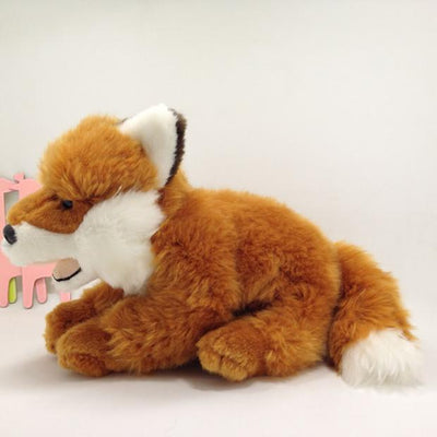 Grosse peluche renard à la fourrure ultra douce