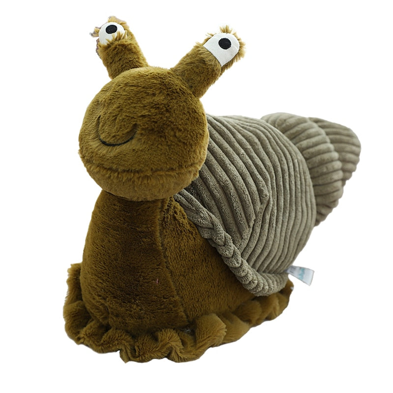 Escargot en peluche originale aux grands yeux