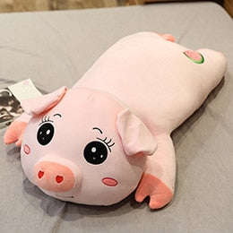 Cochon aimant en peluche géante