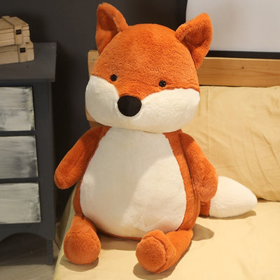 Renard roux en peluche mignon