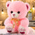 Bébé ours en peluche rose