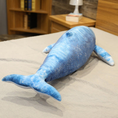Peluche licorne baleine bleue de décoration