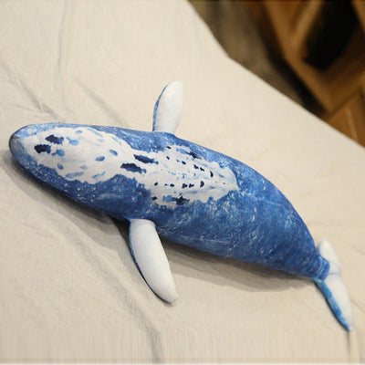 Peluche licorne baleine bleue de décoration