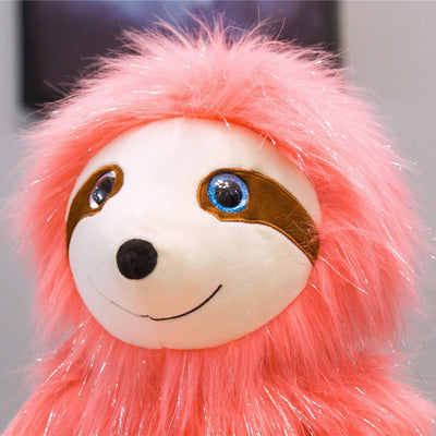 Poupée peluche géante paresseux aux grands yeux