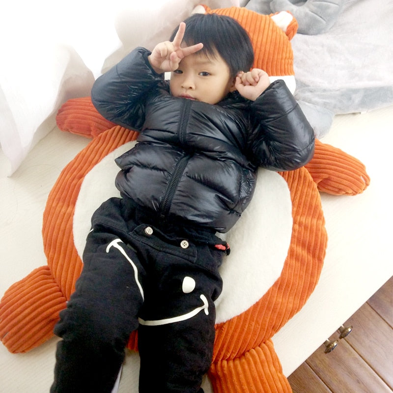 Coussin géant en forme de renard en peluche xxl