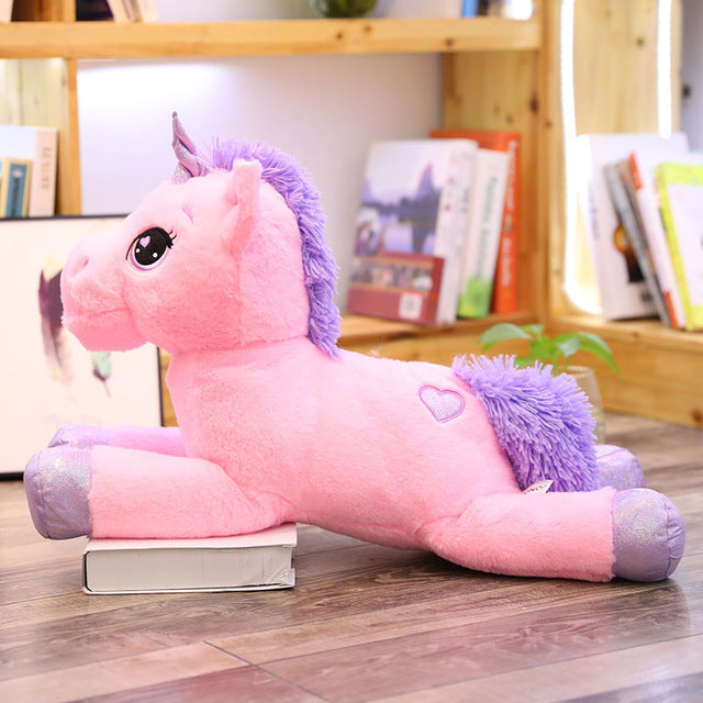 Peluche Licorne Rose