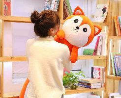 Peluche doudou long renard