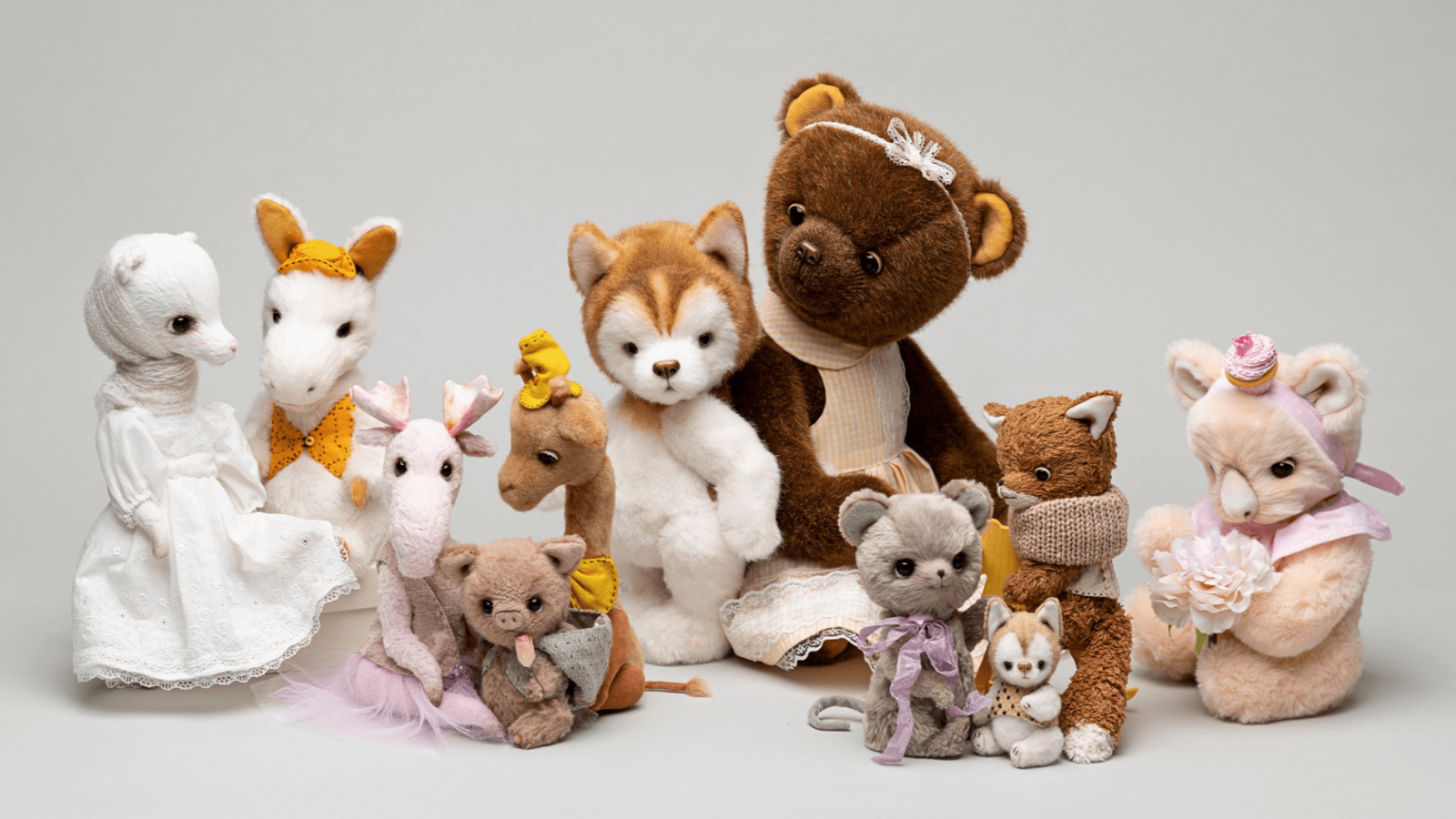 Peluches en forme d’animaux