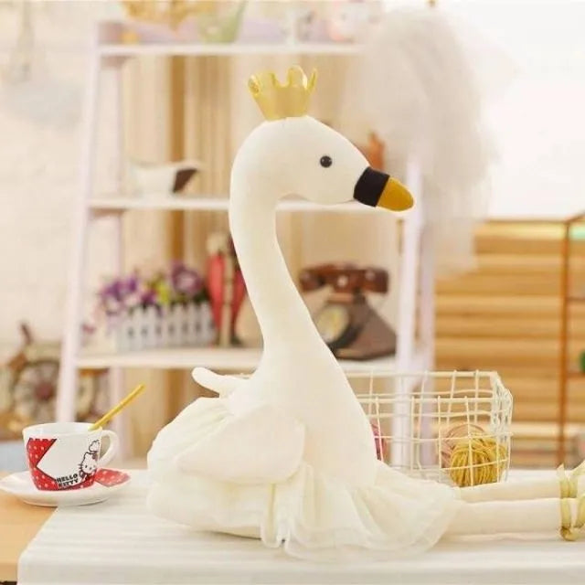 Princesse flamant rose en peluche pour décoration