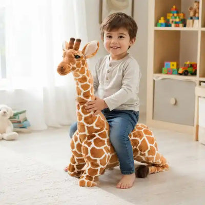 Girafe géante en peluche à câliner