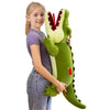 Peluche alligator hyper réaliste