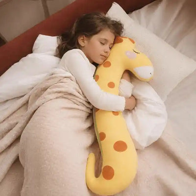 Jouet girafe bébé en forme d'oreiller ultra confortable