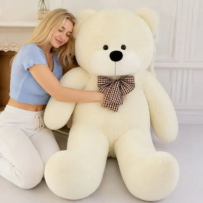 Grand ours blanc en peluche hyper doux et câlin